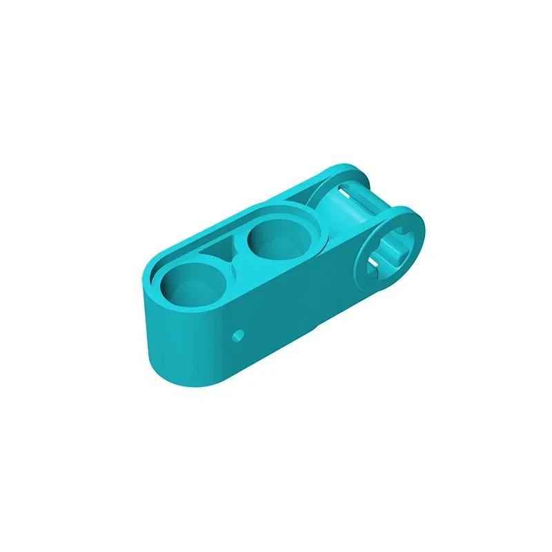 Color: Brown - Gobricks GDS-936 Technical, Axle and Pin Connector Perpendicular 3L with 2 Pin Holes compatible with lego 42003 Assembles
