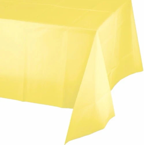 Mimosa Yellow Tablecover Plastic