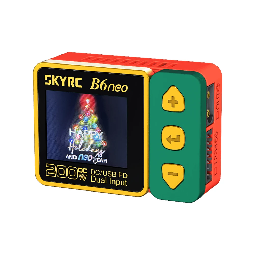 Color: Navy Blue, Ships From: CHINA - 2023 SkyRC B6neo Smart Charger DC 200W PD 80W Battery Balance Charger SK-100198 B6 neo Xmas tree version
