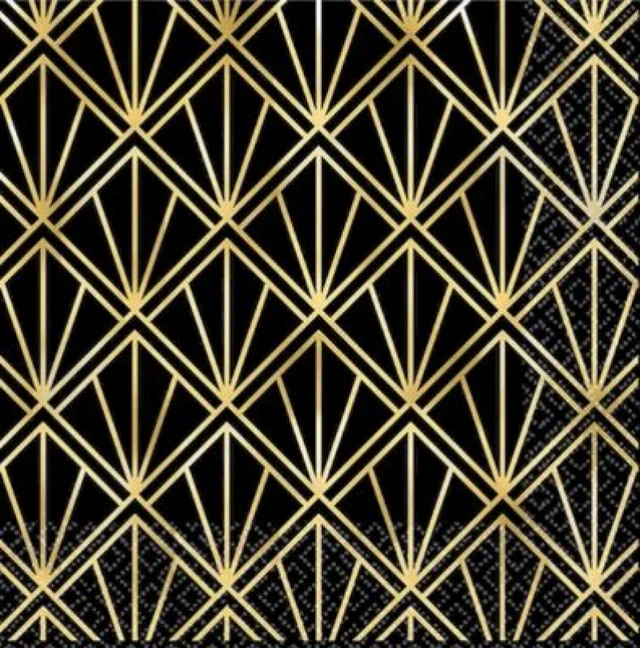 Glitz & Glam Beverage Napkins - Hot Stamp - Pack of 16