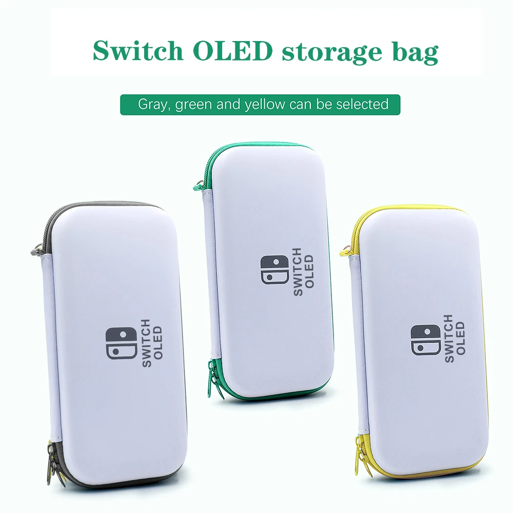 Color: Ruby Red - Case Kit For Nintend Switch OLED Console Carrying Case Protective Pouch Hard Shell Clear Cover For Switch Oled WIth Film Glass