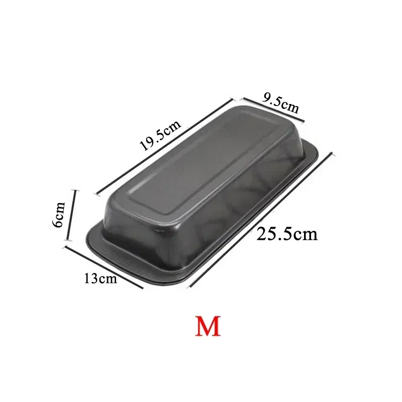 Color: light green - 1pc Loaf Pan Rectangle Toast Bread Mold Cake Mold Carbon Steel Loaf Pastry Baking Bakeware DIY Non Stick Pan Baking Tools Mold