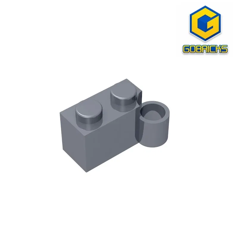 Color: Chocolate - Gobricks GDS-809 HINGE 1X2 LOWER PART compatible with lego 3831 children's DIY Educational Building Blocks Technical
