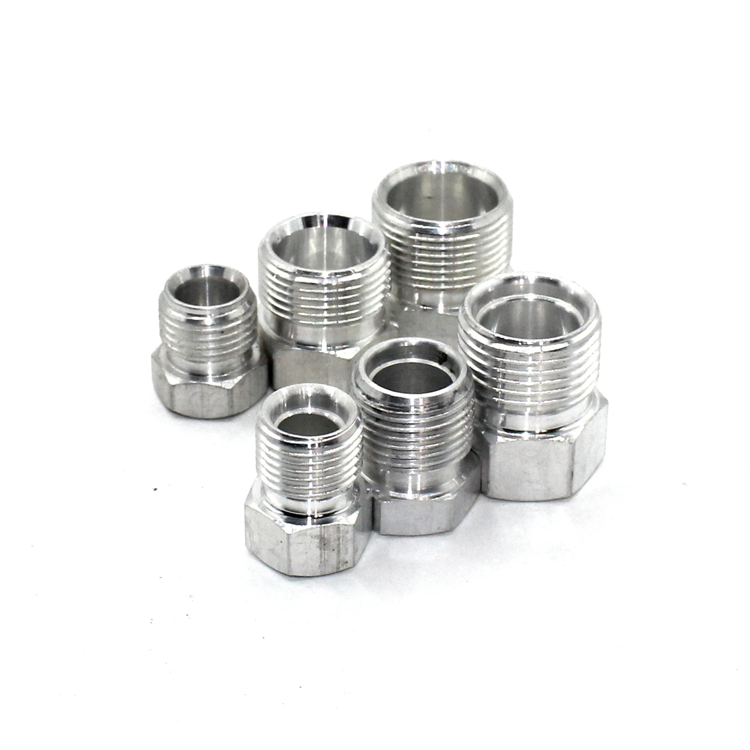 Color Name: Gold - Automotive Air Conditioning Hose Connector Pipe Joint R134a/R12 Outer Tooth Welding Aluminum Pipe Head Conversion Fittings