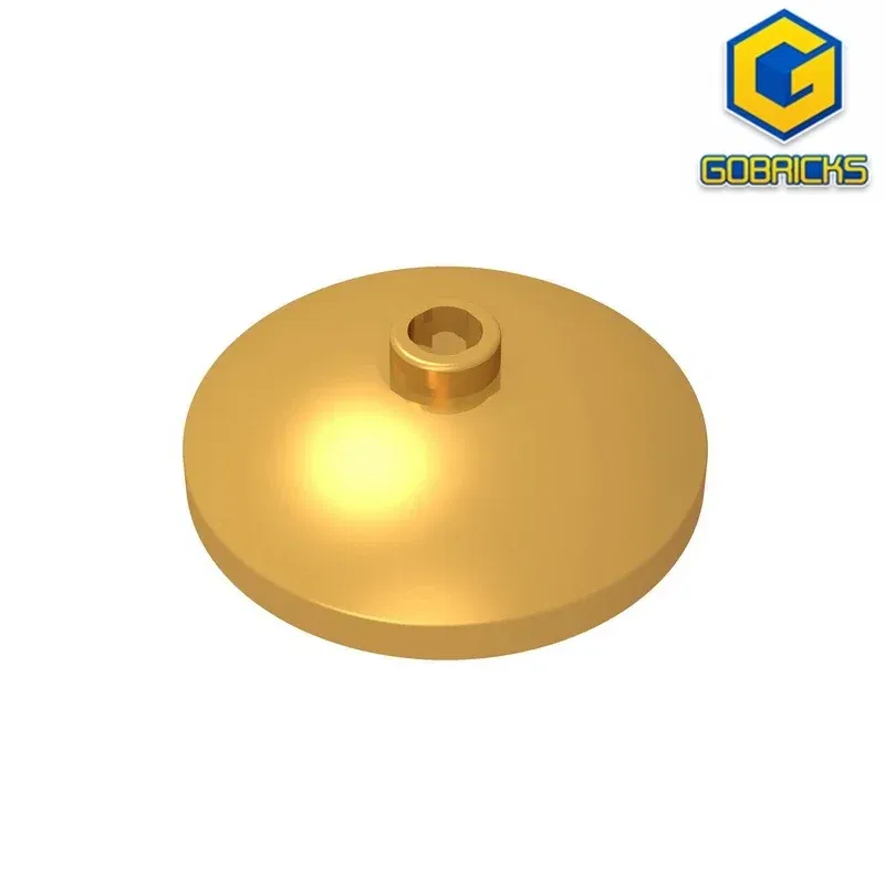 Color: Lavender - Gobricks GDS-978 Dish 3 x 3 Inverted (Radar) compatible with lego 43898 35268 DIY Educational Building Blocks Technical