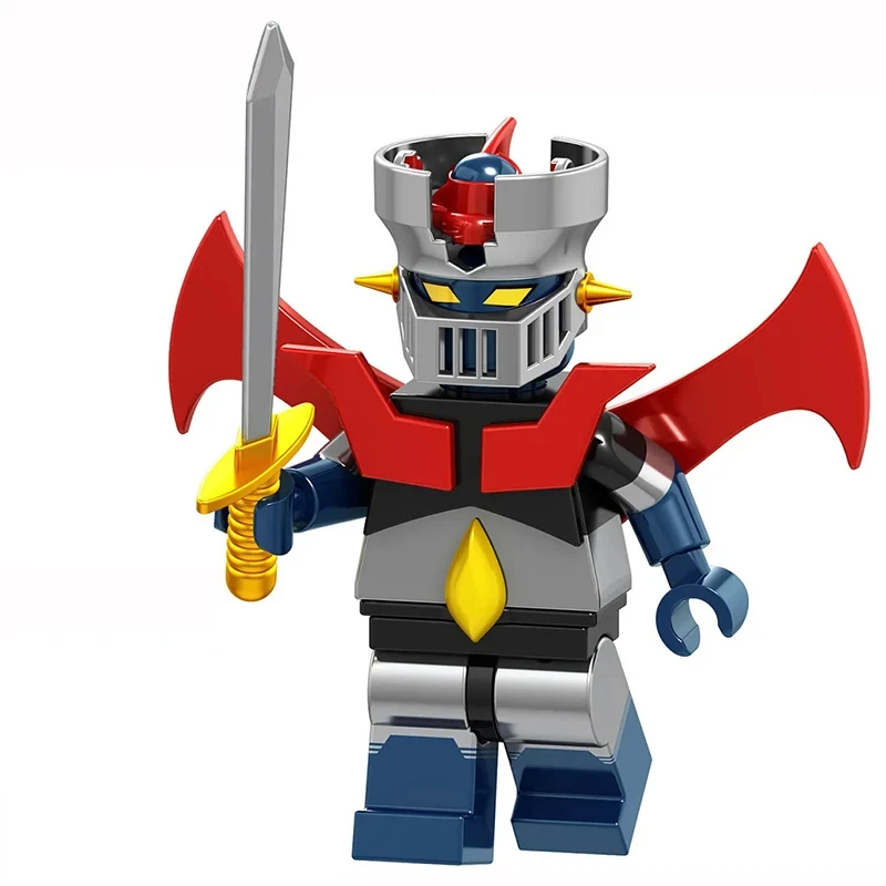 Color: black - Mazinger Z Beast King Animation Comics Peripheral Toys Action Figure Small Doll Anime Collection Model Cool Gifts Assembling toy