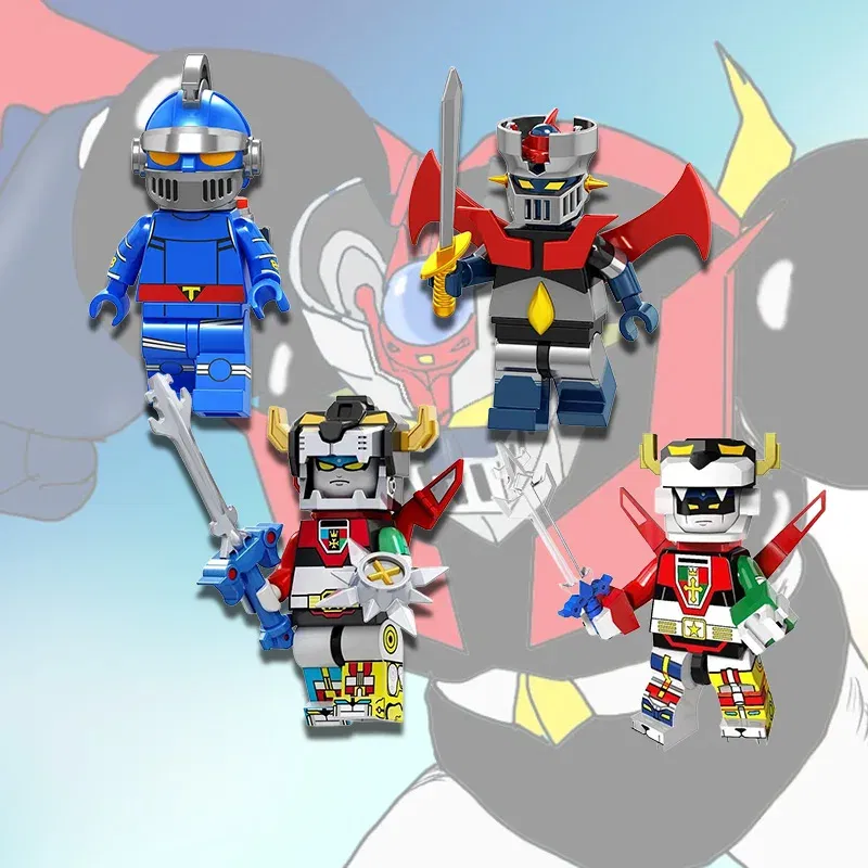 Color: black - Mazinger Z Beast King Animation Comics Peripheral Toys Action Figure Small Doll Anime Collection Model Cool Gifts Assembling toy