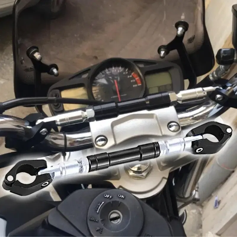 Ships From: spain, Color: Black - Universal Motorcycle Multifunctional Bracket Balance Adjustable Bar Stand Crossbar Durable Balancing Handlebar Motorcycle