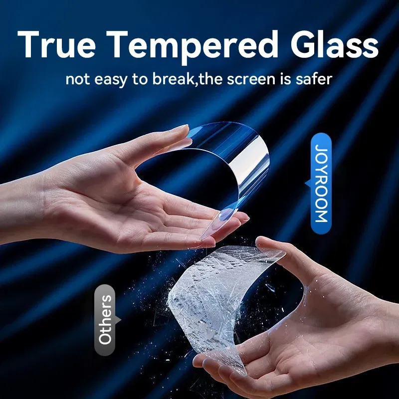 Bundle: Bundle12, Material: High Definition - Joyroom 1/2/3pcs 9D Screen Protector Tempered Glass for iPhone 16 15 14 13 12 11 Pro Max Protective Glass for iPhone 15 Pro Max