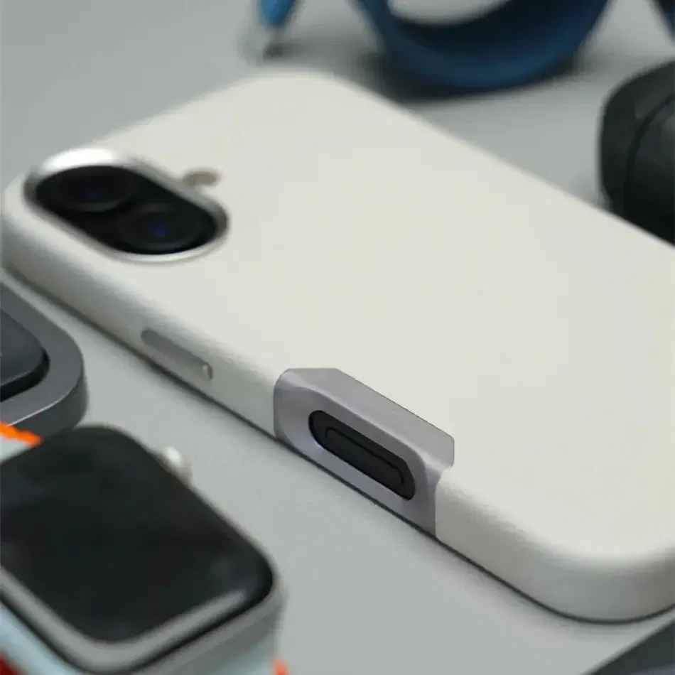 Color: black, Material: TPU - Aluminium Camera Button For iPhone 16 Pro Max Case Solid Leather Alloy Len Magnetic Wireless Charge Shockproof Cover For Magsafe