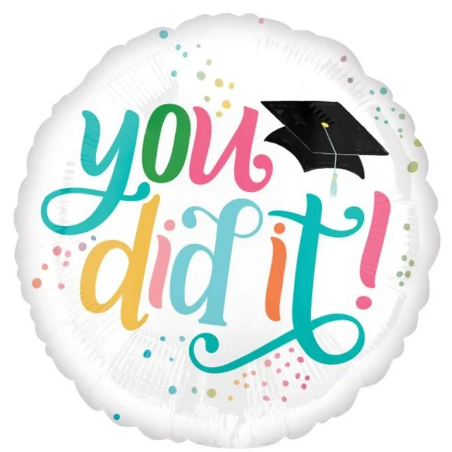 Balloon - 45cm Standard HX Follow Your Dreams You Did It
