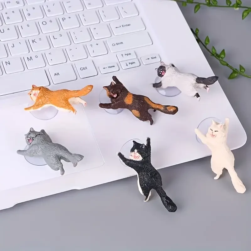6-Pack Cute Cat Phone & Tablet Holders
