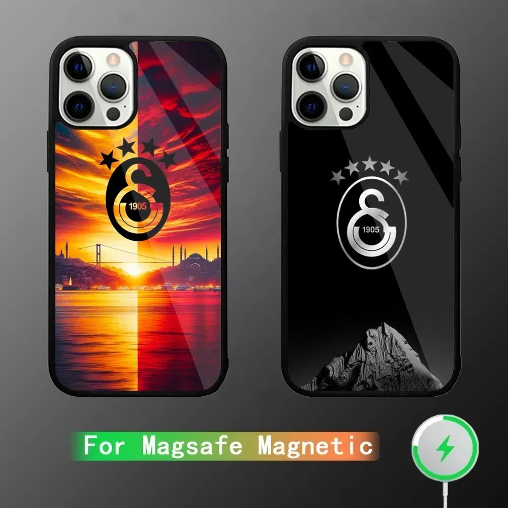 Color: Blue, Material: Vinyl - G-Galatasaray 1905s Phone Case For iPhone 16,15,14,13,12,11,Plus,Pro,Max Mini Magsafe Magnetic Wireless Charging