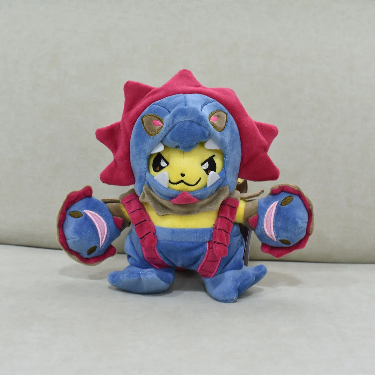 Color: WHITE - Pokemon Pikachu Cosplay Toys Charizard Snorlax Garchomp Tyranitar Hydreigon Anime Stuffed Plush Cartoon Peluche Dolls