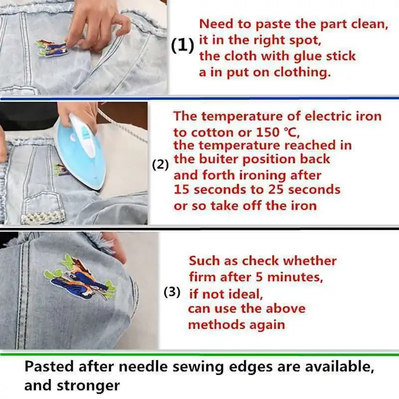 Color: DULL - Butterfly Daisy Embroidery Patches for Clothing Thermoadhesive Patches DIY Fusible Patch on Kids Clothes Sunflower Badges Sewing