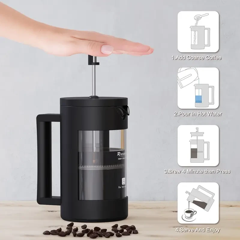 RAINBEAN French Press Coffee Maker