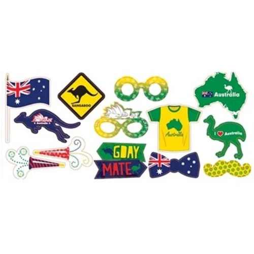 Photo Props Australian Assorted Designs - Pack of 13