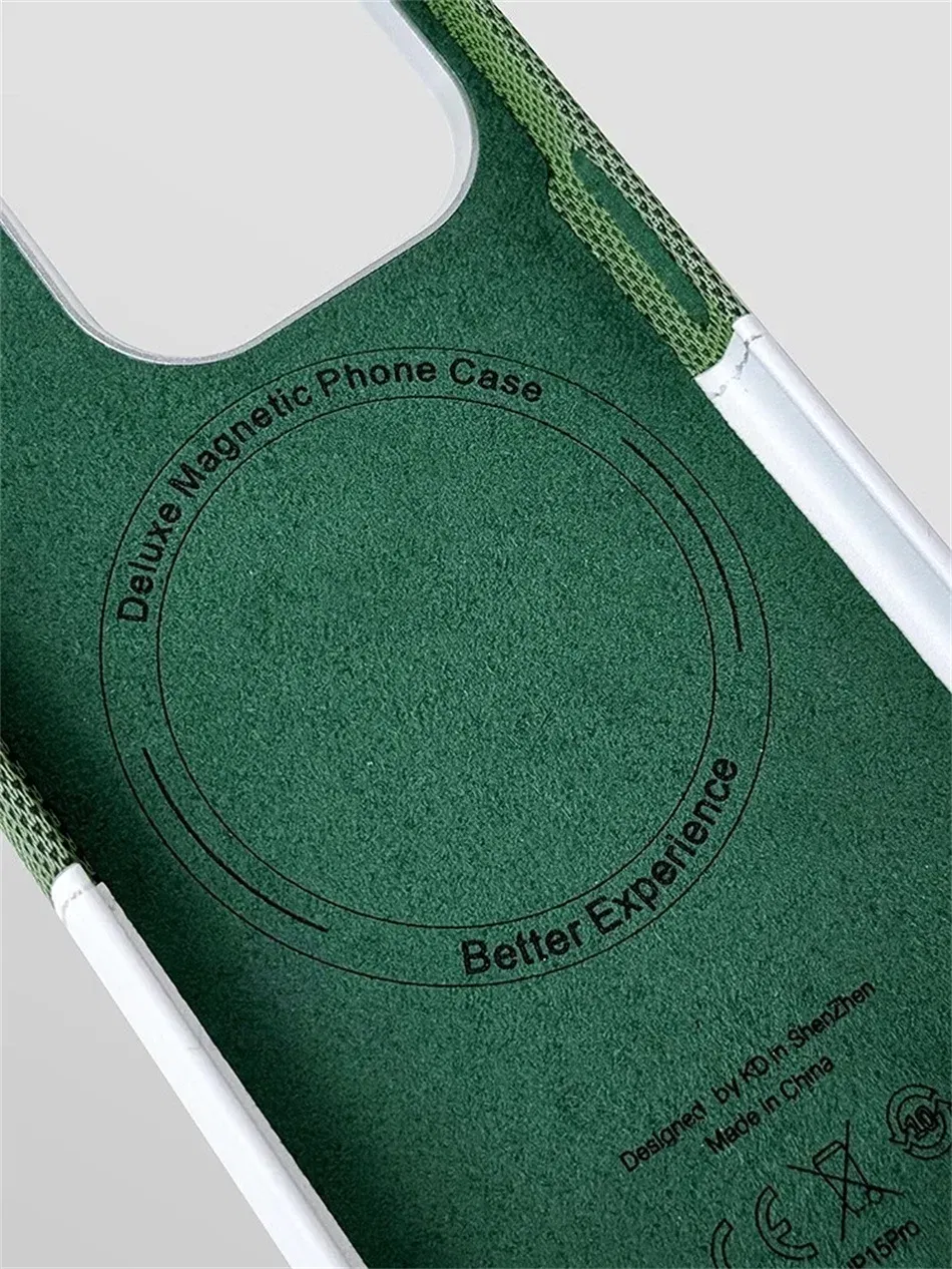 Color: Beige, Material: PVC - For Magsafe Card Holder Leather Case For iPhone 16 15 13 12 17 Pro Max 14 Plus Pocket Wireless Charge Alloy Lens Magnetic Cover