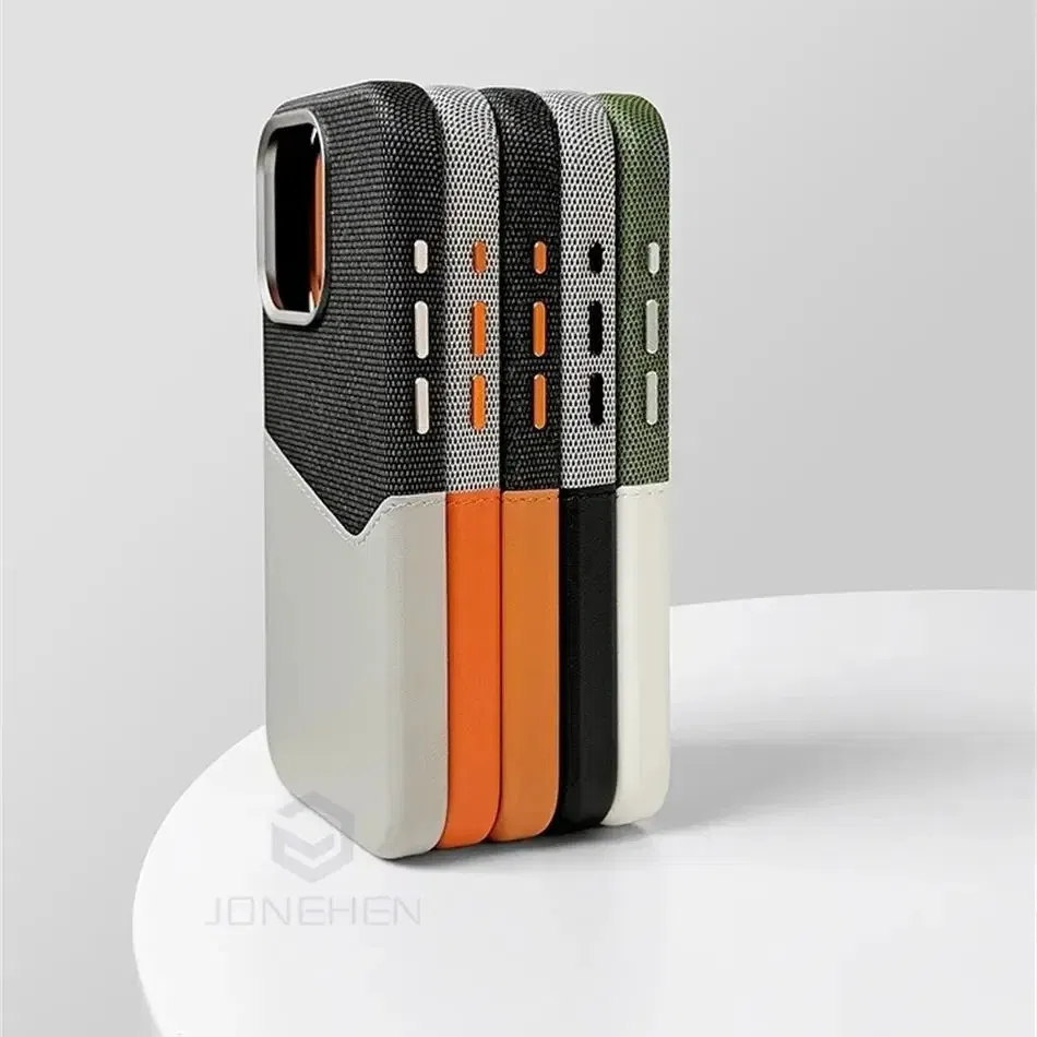 Color: Beige, Material: PVC - For Magsafe Card Holder Leather Case For iPhone 16 15 13 12 17 Pro Max 14 Plus Pocket Wireless Charge Alloy Lens Magnetic Cover