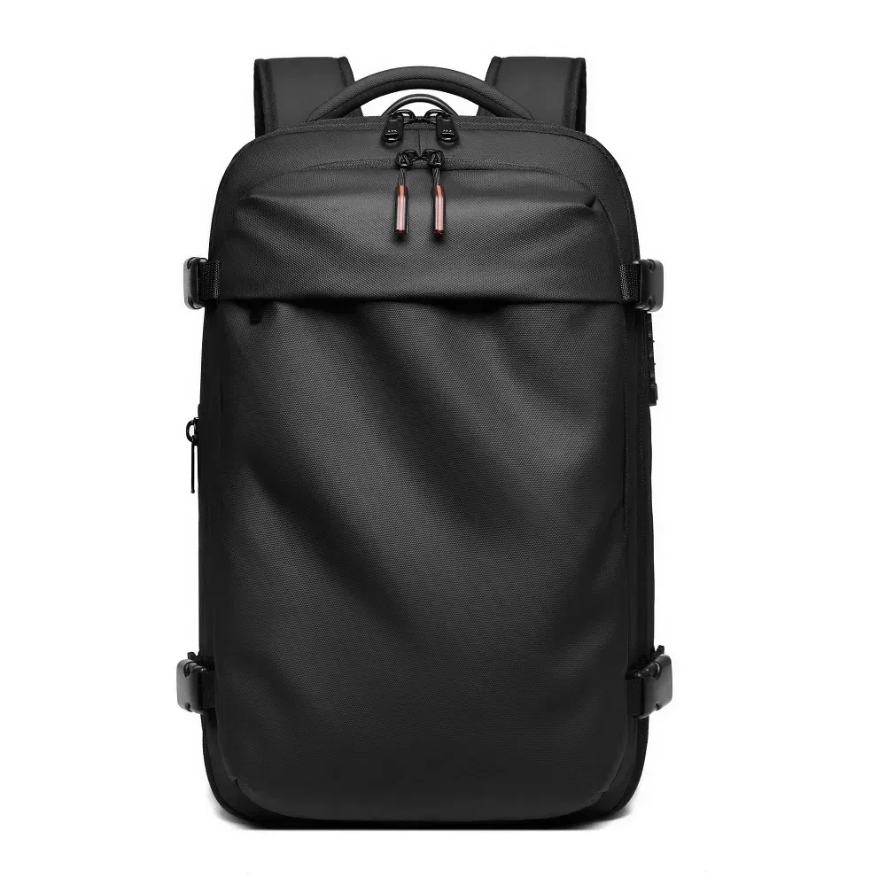 Color: Dark Grey - Men Travel Backpack vacuum compression Laptop Backpack 17 inch Extended Large Capacity school Backpack Hiking Business backpack