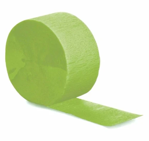 Fresh Lime Crepe Streamer