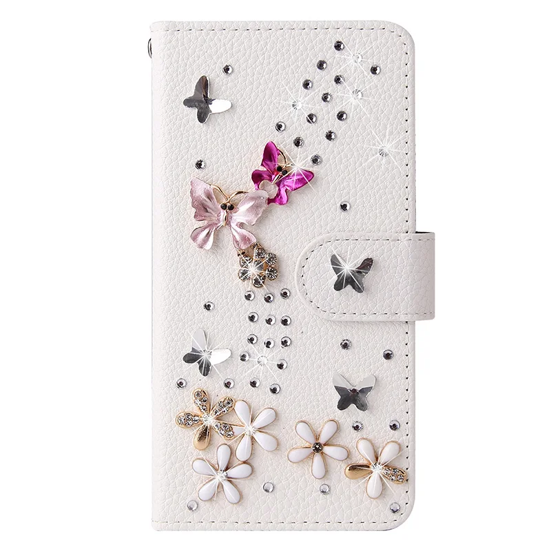 Color: Fluorescent Green, Material: POLYESTER - Flip Glitter Case For Samsung Galaxy S25 Ultra S24 FE S23 S22 S21 S20 Plus A35 A55 A16 A14 A15 A34 A54 Leather Cover Case
