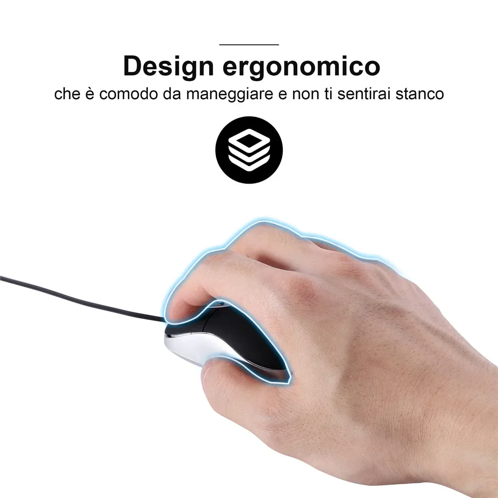 Color: black - Mini Portable Wired Mouse Retractable USB Cable Ergonomic Mause Anti Winding Office Computer Mice Retractable Adjustable Mice