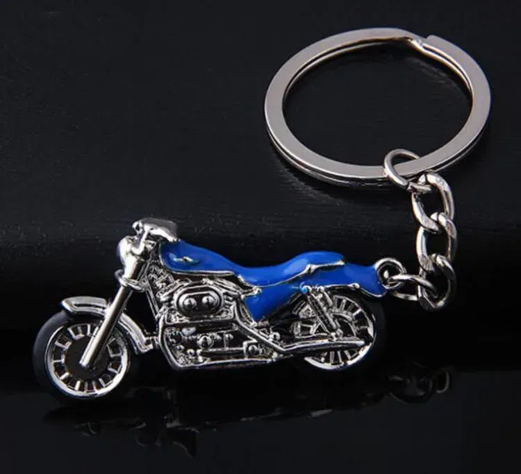 Color: WHITE - Mountain Motorcycle Pendants KeyChain New model Car Key Holder color metal Bag Charm Accessories 3D crafts Key Chain 1729