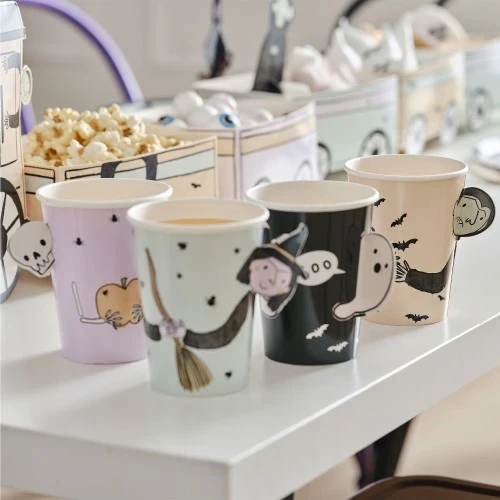 Boo Crew Character Halloween Paper Party Cups