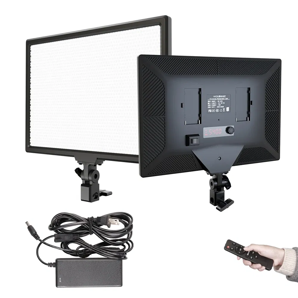 Color: BROWN, Ships From: CHINA - SH 14inch Photography LED Panel Video Light Selfie Dimmable Lighting Photo Studio Live Stream Fill Lamp Three Color With Tripod