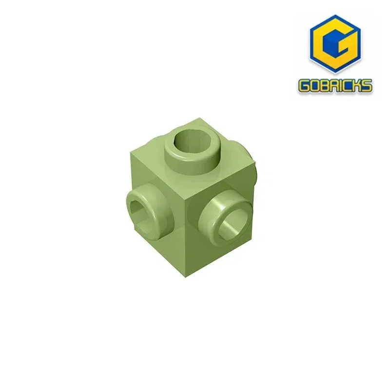 Color: plum - Gobricks GDS-650 BRICK 1X1 W. 4 KNOBS compatible with lego 4733 children's DIY Educational Building Blocks Technical