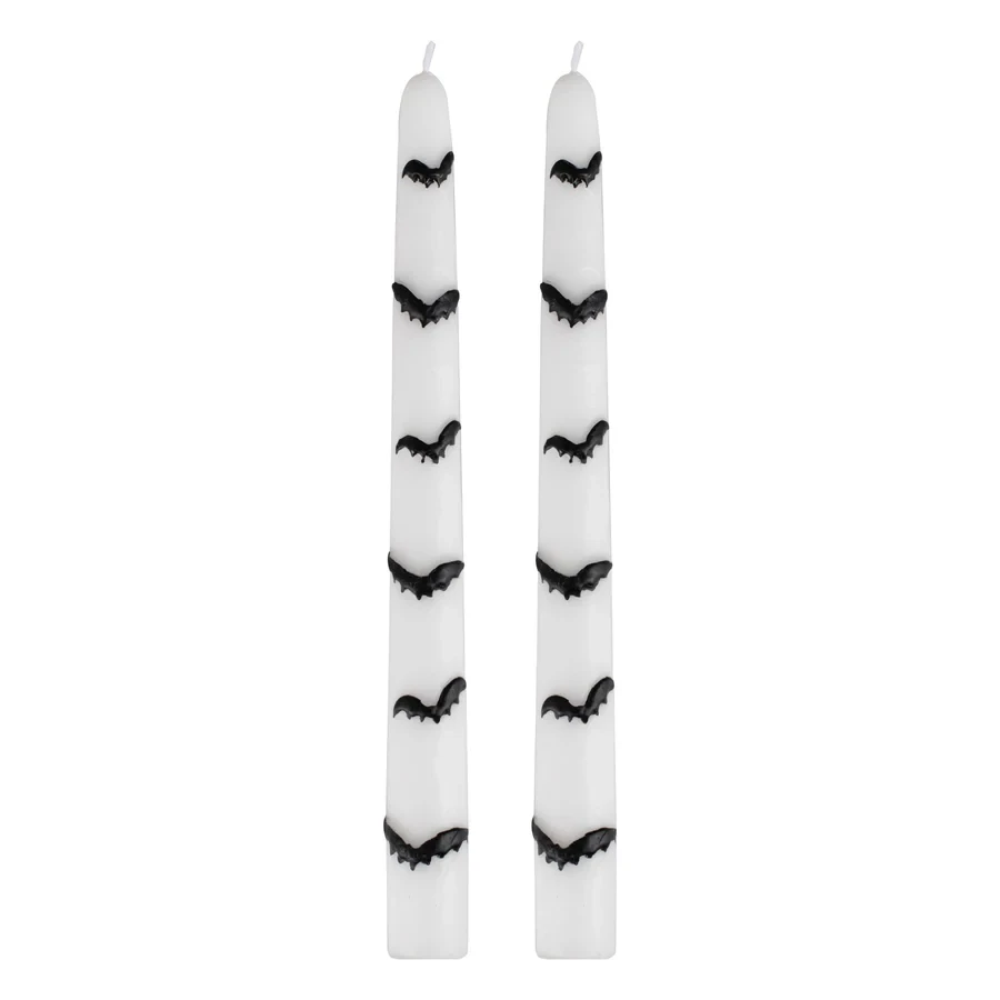 Deadly Soiree Candle Holders with Black Dinner Candles