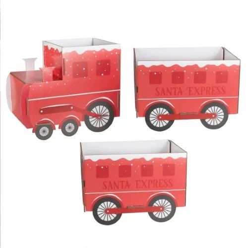 Merry Little Christmas Gift Holder Train