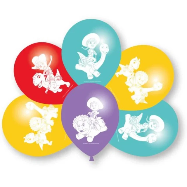 Dino Ranch 30cm Latex Balloons - Set of 6