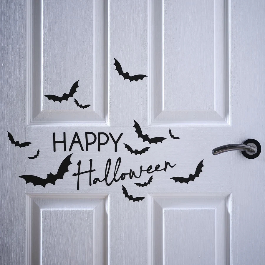 Door Sticker Decoration - Pumpkin Spice Happy Halloween