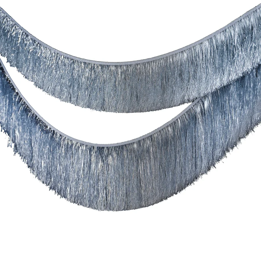 Garland Decoration - Merry & Bright Silver Tinsel