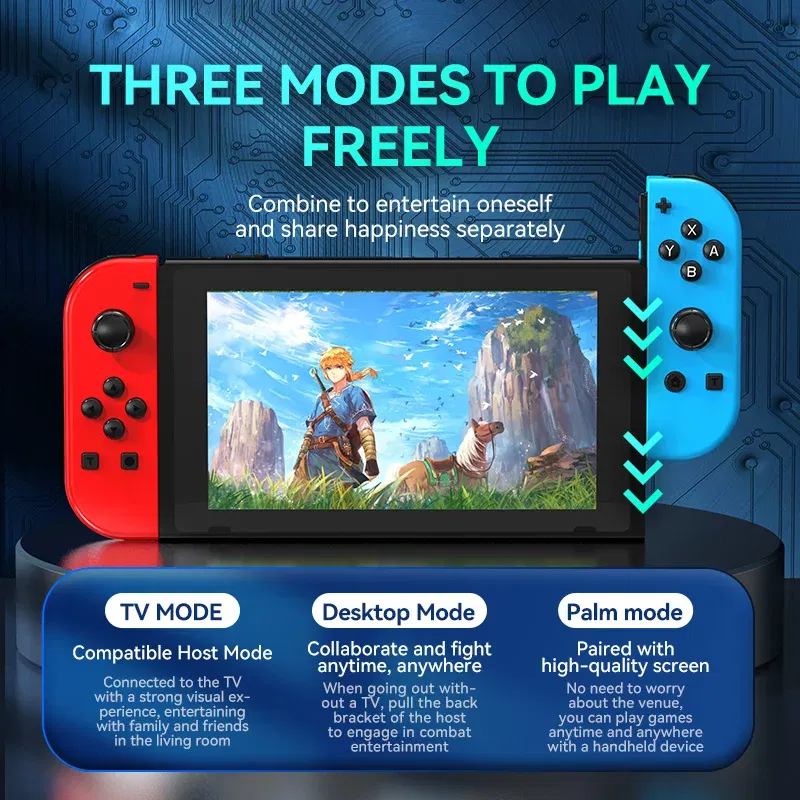 Color: Yellow - STORM WYRM Bluetooth Joystick for Switch NS Game Left and Right Wireless RGB With Light Small Handle JOY-02
