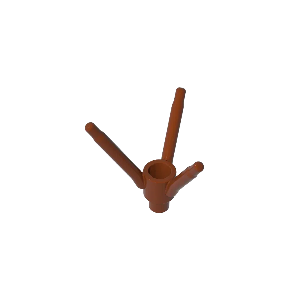 Color: Yellow - Gobricks GDS-90486 Plant, Flower Stem with Bottom Pin compatible with lego 24855 Assembles Building Blocks children's toys