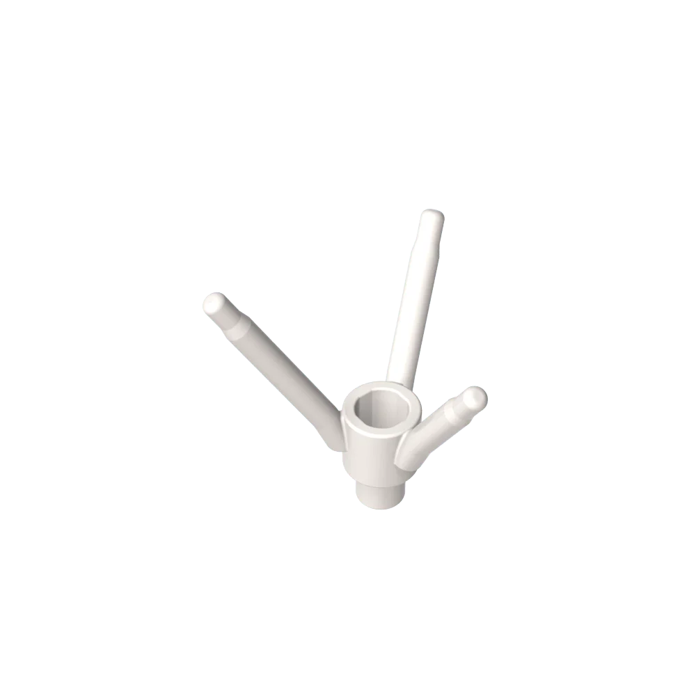 Color: Yellow - Gobricks GDS-90486 Plant, Flower Stem with Bottom Pin compatible with lego 24855 Assembles Building Blocks children's toys