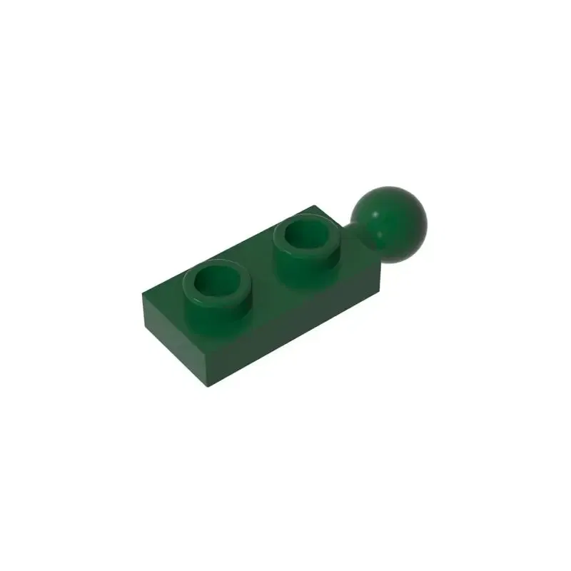Color: DARK GRAY - Gobricks MOC Compatible Assembles Particles 22890 Plate Modified 1 x 2 with End Towball Building Blocks DIY High-Tech Spare Toys
