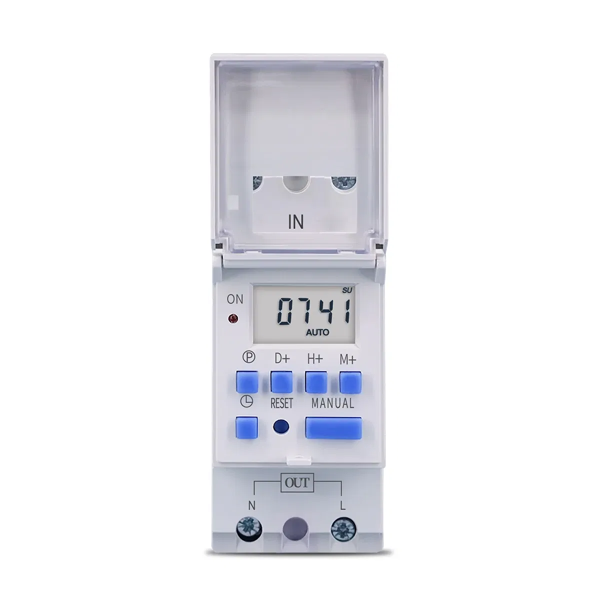 Size: L, Current Range: Current Range 2 - New type Din Rail 2 wire Weekly 7 Days Programmable Digital TIME SWITCH Relay Timer Control AC 220V 230V 12V 24V 48V 16A