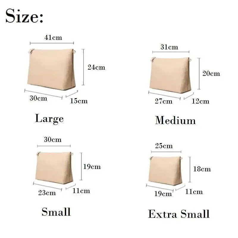 Color: Orange - Nylon Organizer Insert Bag Women Nylon Travel Insert Travel Makeup Bag Traveling Multi-functional Makeup Insert Bags