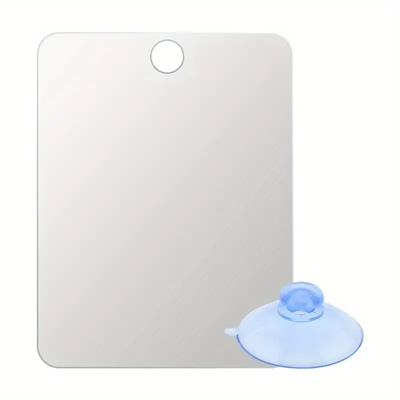 Portable Anti-Fog Shower Shave and Makeup Mirror with Suction Cup
