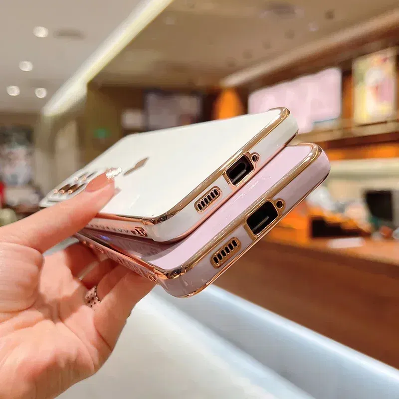 Color: Brown, Compatible-Phone Models: For iPhone 12 Pro Max, Ships From: CHINA - Electroplating Side Love Heart Phone Case For Samsung Galaxy S25 Ultra S24 S23 S22 A16 A55 Protect Lens Shockproof Back Cover