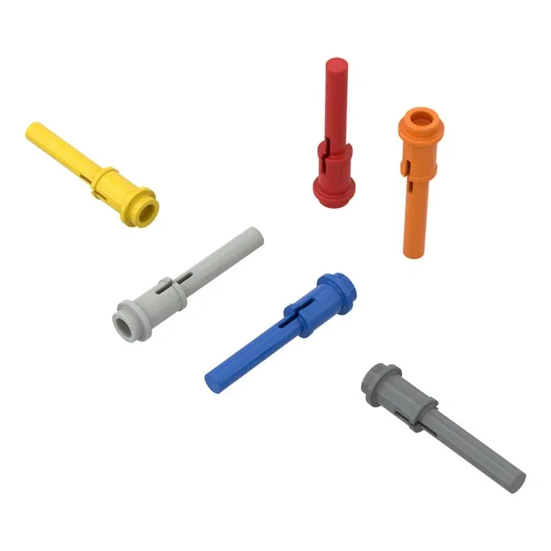 Color: Pink, Size: S - 10PCS 61184 Pin 1/2 with 2L Bar Extension Building Block Moc Technical Compatible with Brick DIY Children's Toy