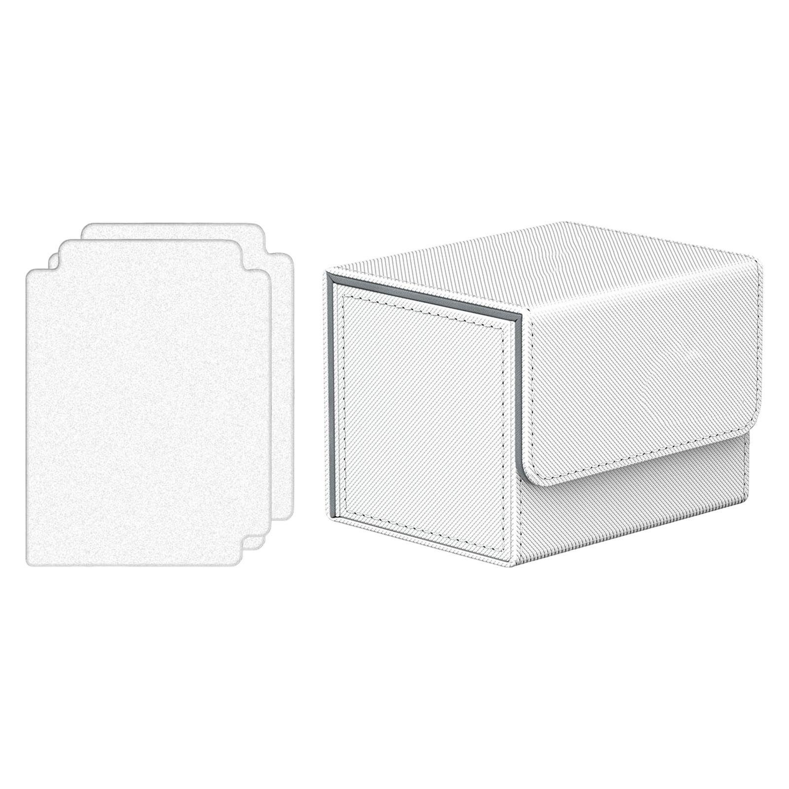 Color: Light Yellow - Card Deck Box Collectible Cards Container with Magnetic Closure Card Deck Storage Box for Sports Cards Trading Card Games