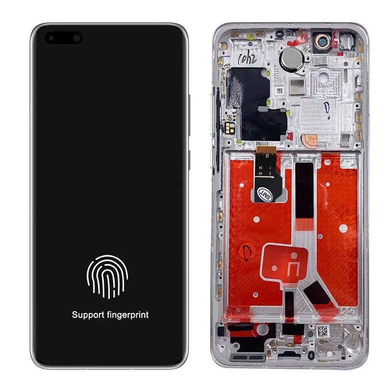 Color: Khaki, Ships From: CHINA - 2025 A+ 6.58"NEW P40 Pro Screen Replacement for huawei P40 Pro LCD display ELS-NX9 ELS-N04 Touch Screen Digital with Frame