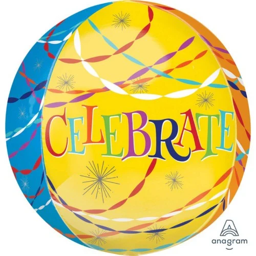 Orbz Balloon Xl Celebrate Streamers