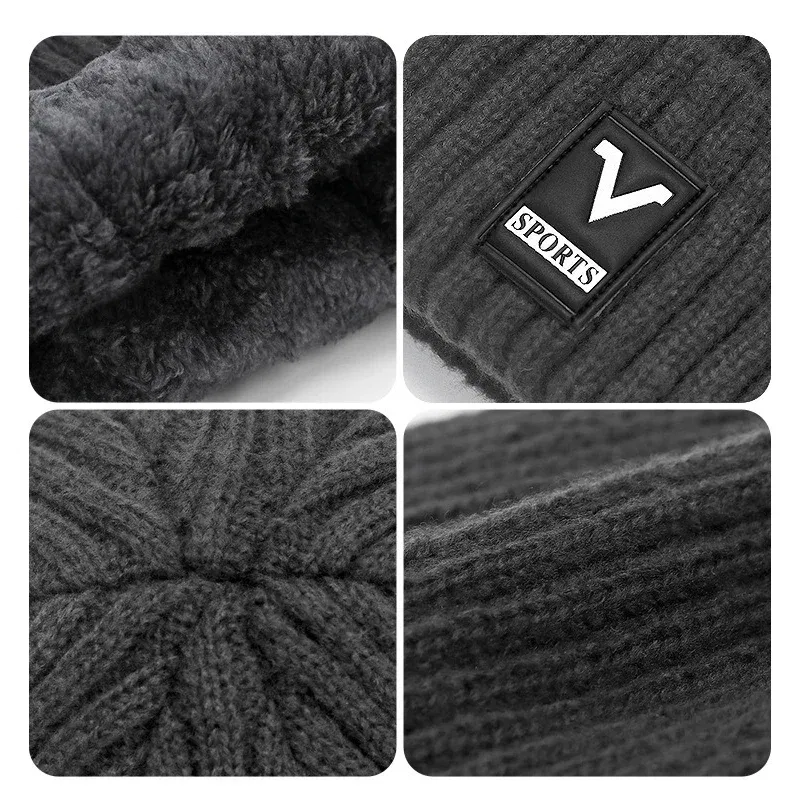 Color: GRAY, Ships From: CHINA - Beanie Men Slouchy Knit Skull Cap Warm Stocking Hats Guys Women Striped Winter Beanie Hat Cuffed Plain Hat