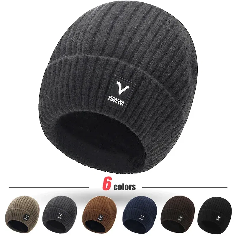 Color: GRAY, Ships From: CHINA - Beanie Men Slouchy Knit Skull Cap Warm Stocking Hats Guys Women Striped Winter Beanie Hat Cuffed Plain Hat